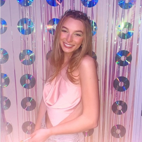 Princess Polly silky light pink top. - Picture 3 of 3